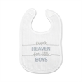 Bib NATURAL 3 pcs. with Velcro BOY